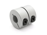 Rigid shaft coupling, one-piece aluminum clamp hub design JR20C D20L20 5.00 / 8.00mm